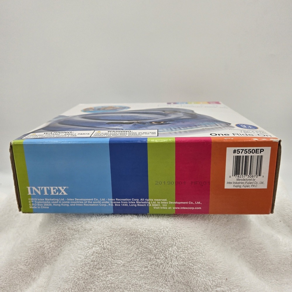 INTEX ~ Stingray Ride-On ~ Pool Inflatable ~ 74" x 57" ~ Float ~ New In Box - Picture 6 of 6